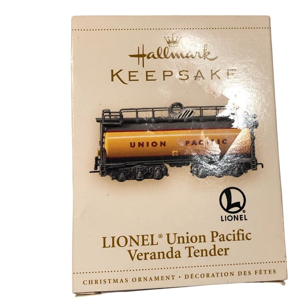 Lionel Train 2006 Ornament Hallmark Union Pacific Die Cast 2x1
